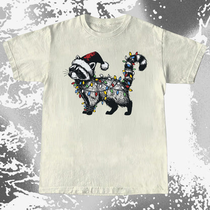 Funny Christmas Raccoon Lights