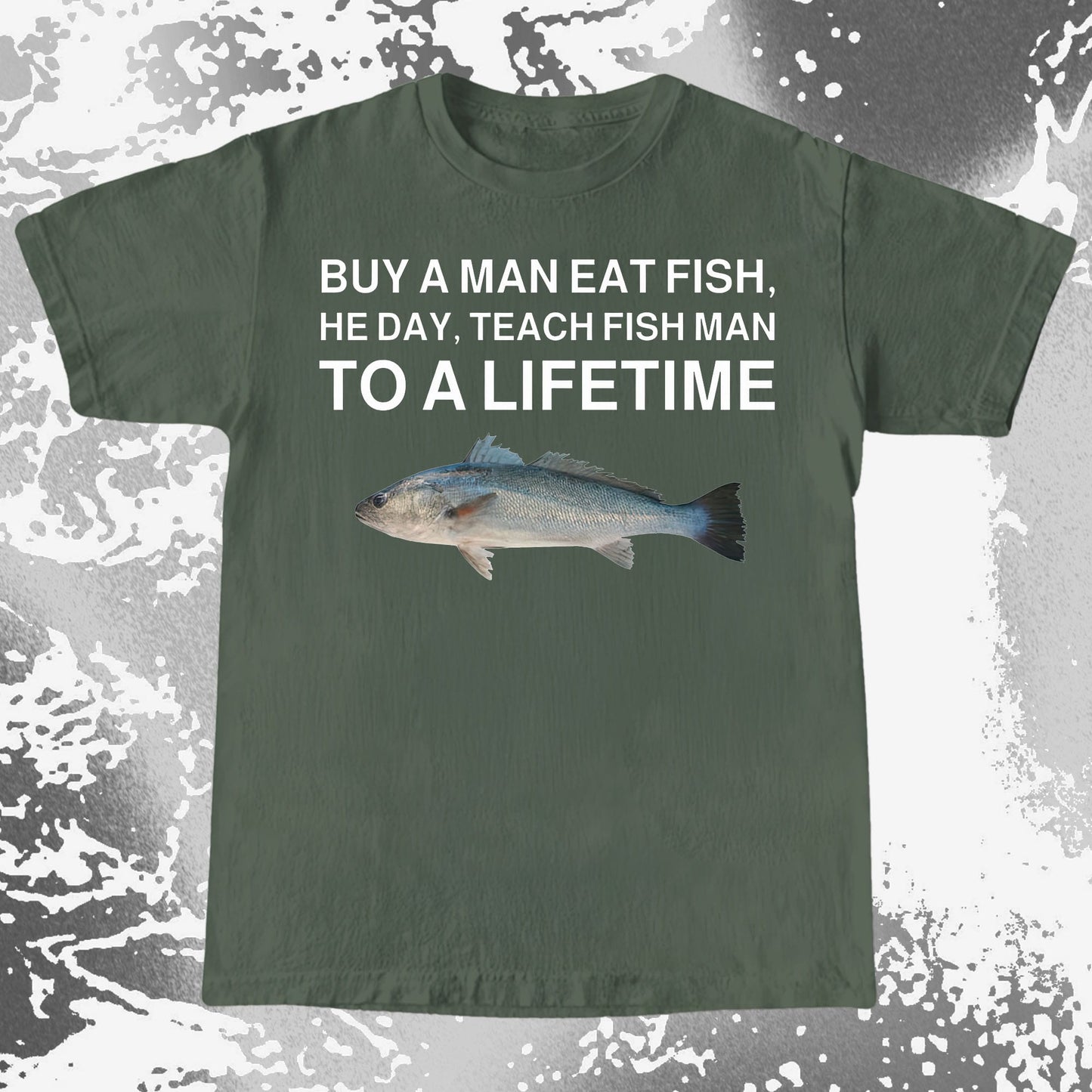 Funny Buy a Man Eat Fish Shirt