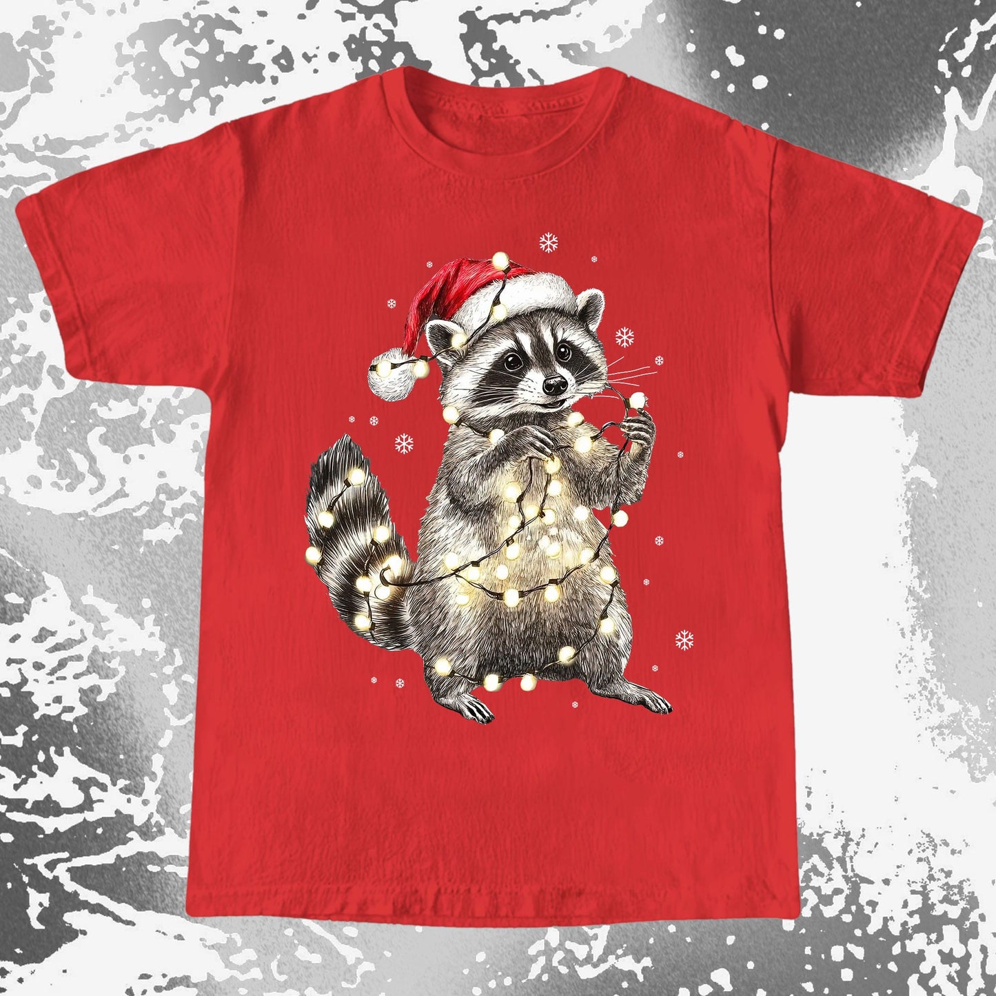 Chaotic Christmas Raccoon