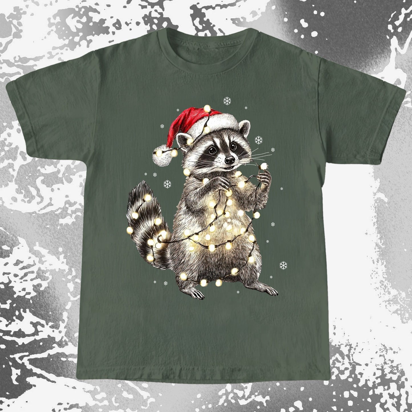 Chaotic Christmas Raccoon