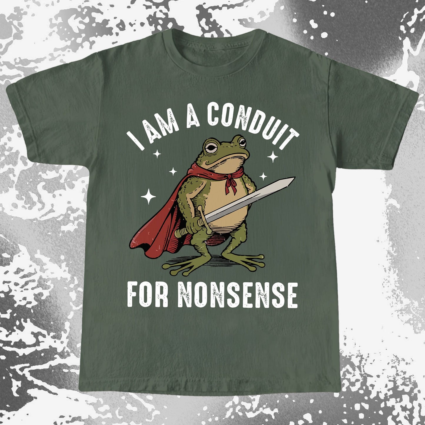 I Am a Conduit for Nonsense Frog Shirt