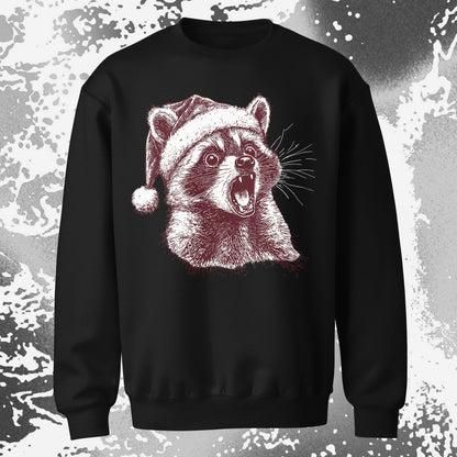 Christmas Raccoon Energy