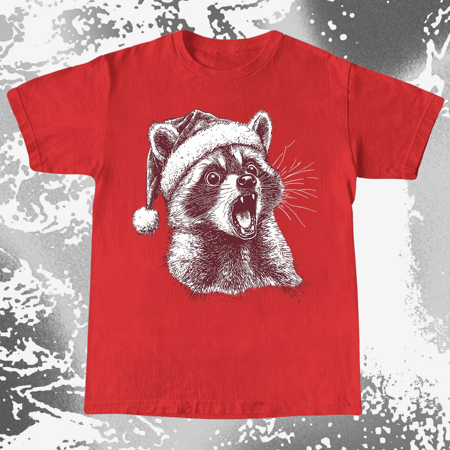 Christmas Raccoon Energy