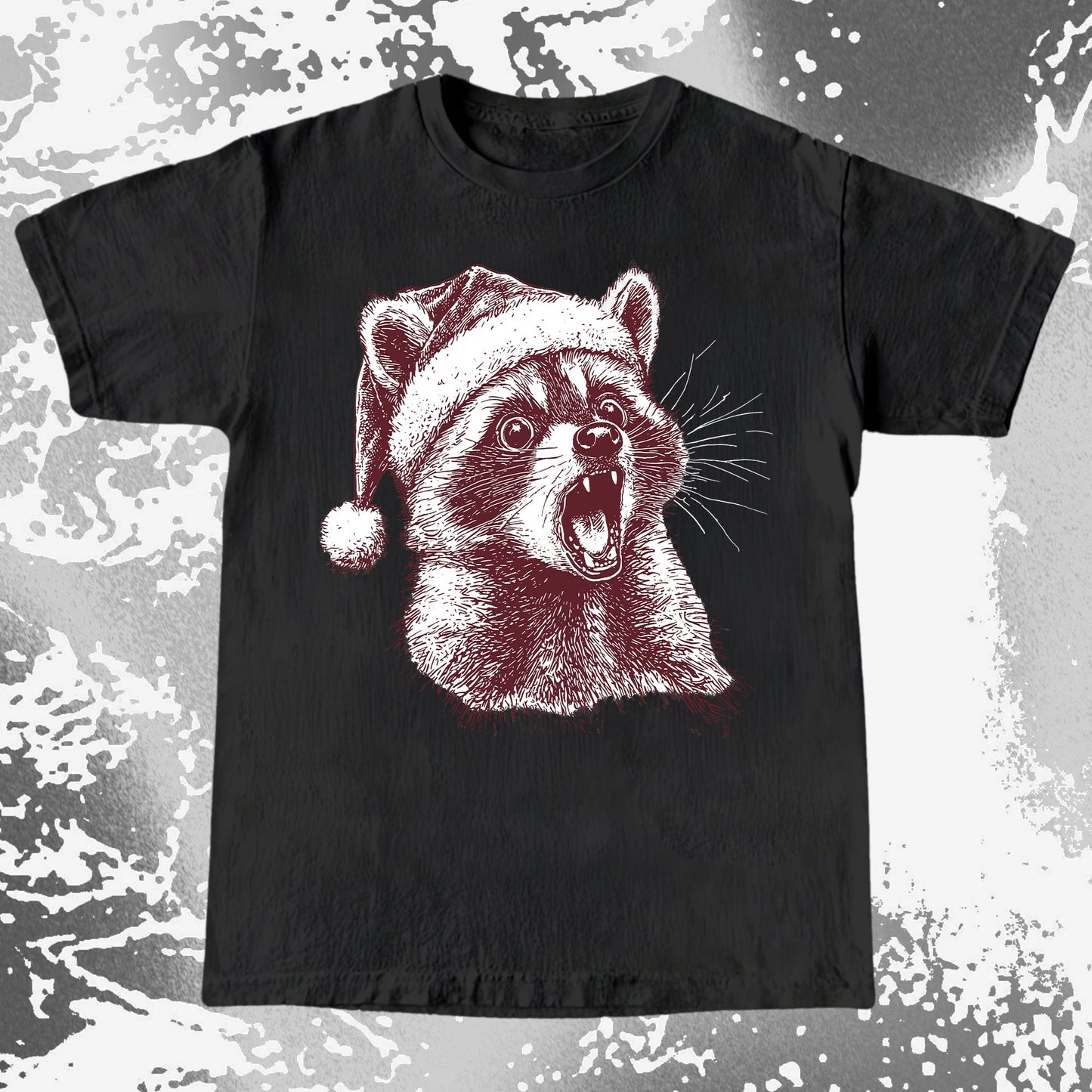 Christmas Raccoon Energy