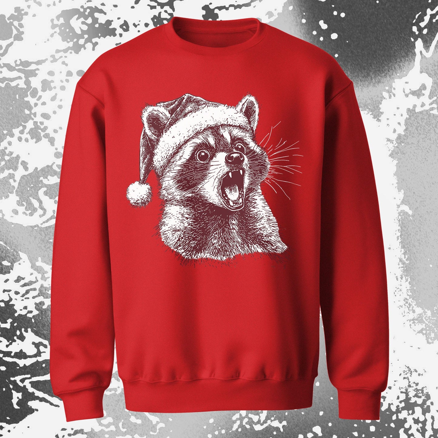 Christmas Raccoon Energy