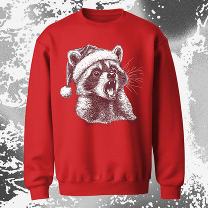 Christmas Raccoon Energy