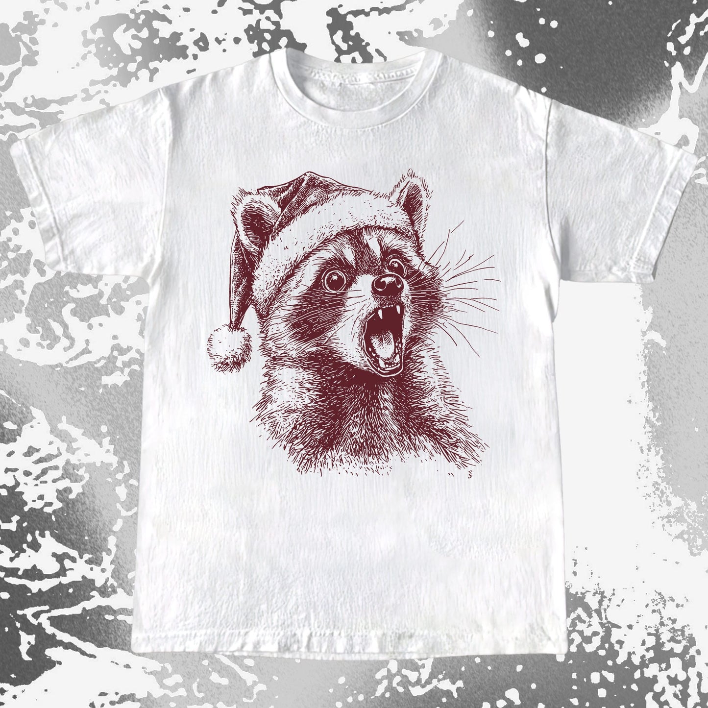 Christmas Raccoon Energy