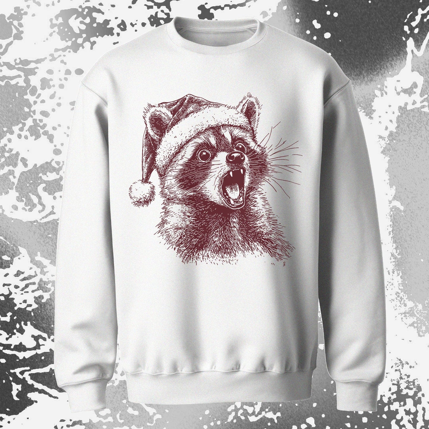 Christmas Raccoon Energy