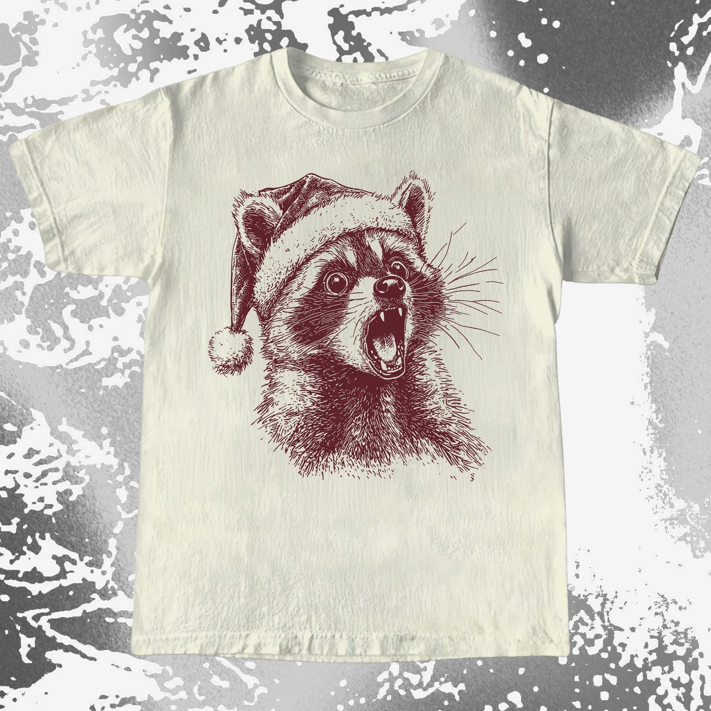 Christmas Raccoon Energy