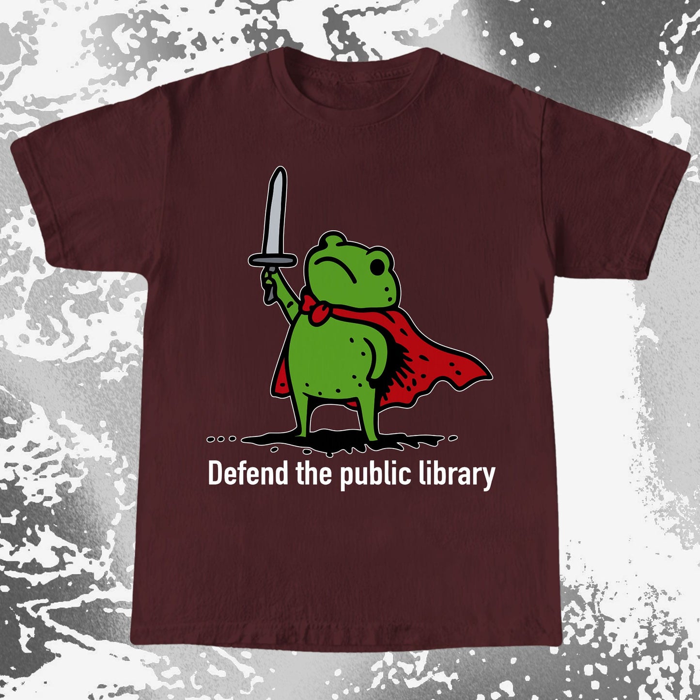 Defend the Public Library Frog Shirt