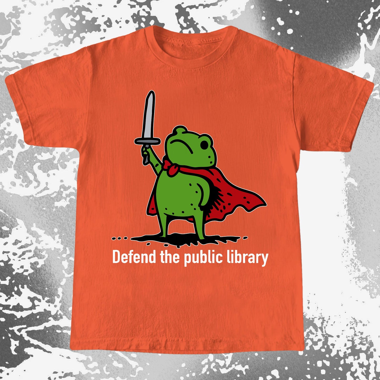 Defend the Public Library Frog Shirt