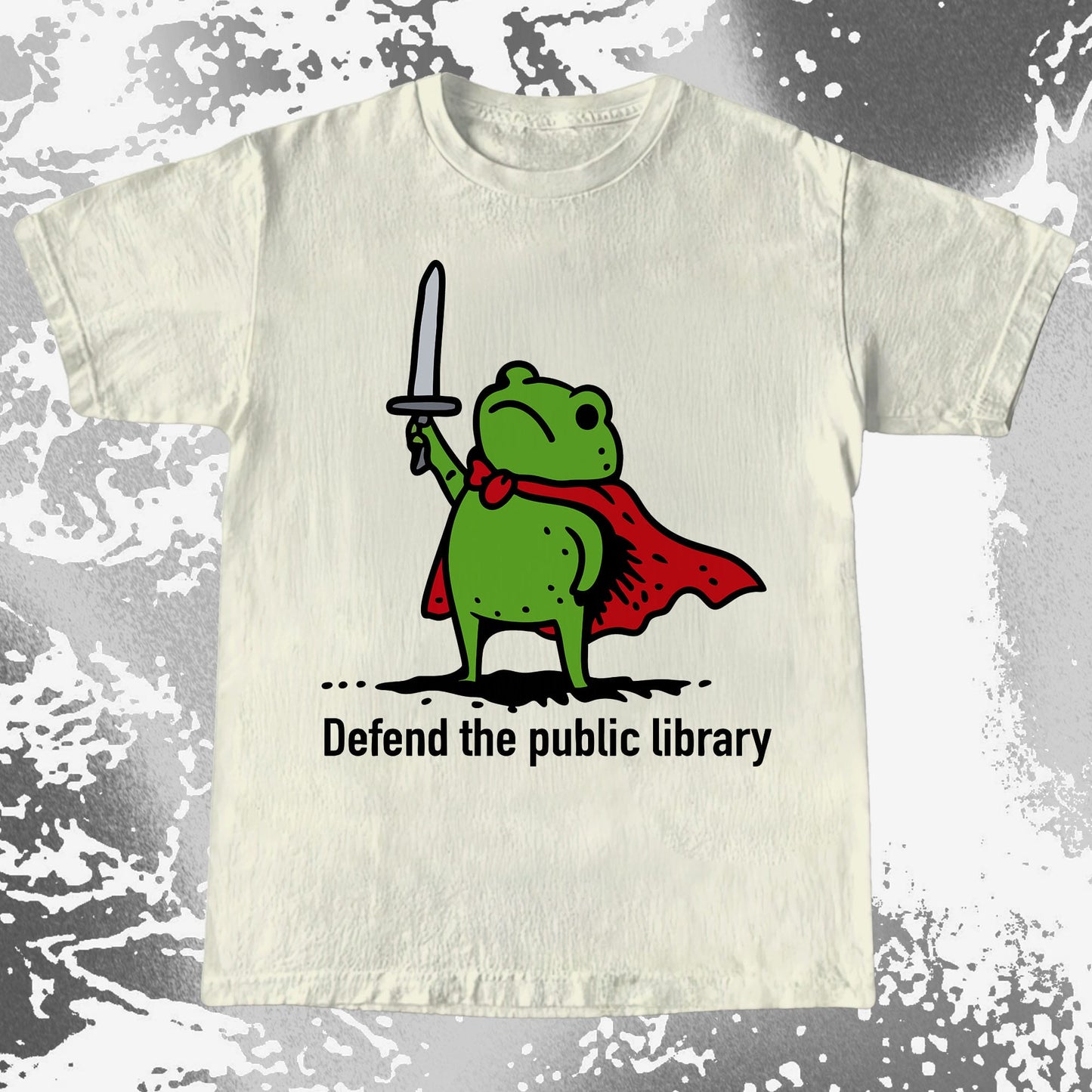 Defend the Public Library Frog Shirt
