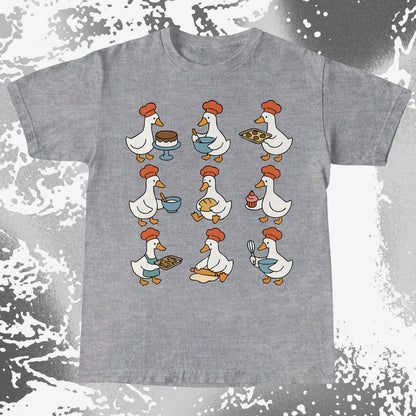 Cute Baking Ducks Chef Illustration Shirt