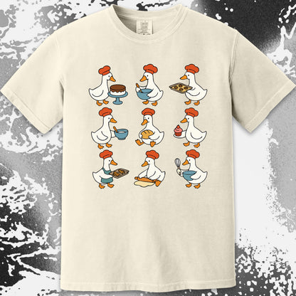 Cute Baking Ducks Chef Illustration Shirt