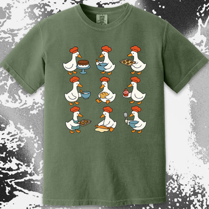 Cute Baking Ducks Chef Illustration Shirt