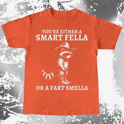 Smart Fella Fart Smella Raccoon Cowboy