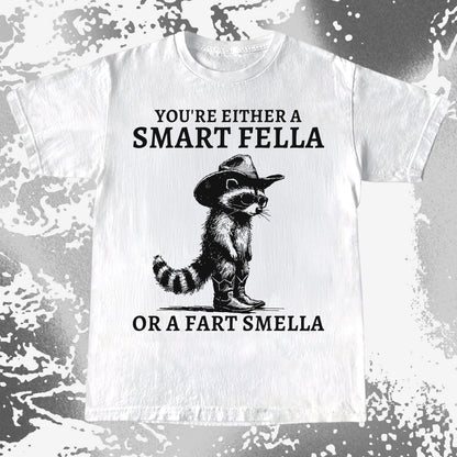 Smart Fella Fart Smella Raccoon Cowboy