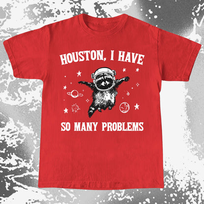 Houston I Have So Many Problems Raccoon Astronaut
