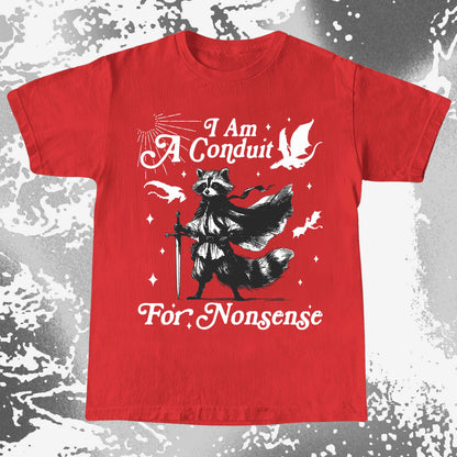 I Am A Conduit For Nonsense Raccoon Wizard Shirt