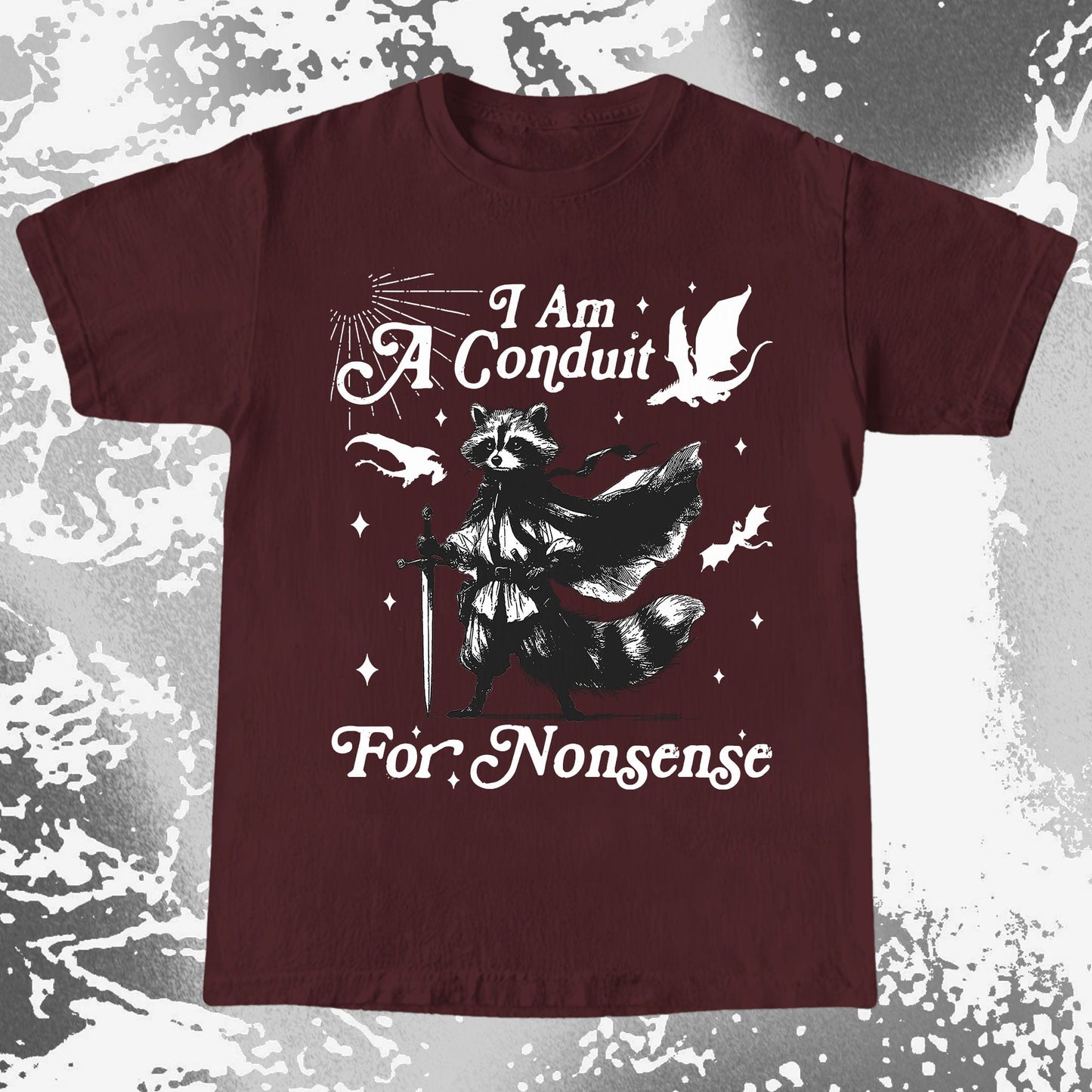 I Am A Conduit For Nonsense Raccoon Wizard Shirt