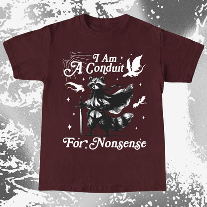 I Am A Conduit For Nonsense Raccoon Wizard Shirt