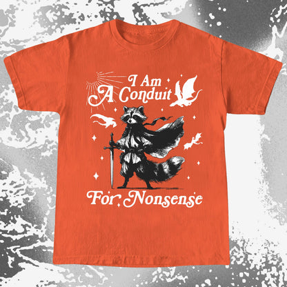 I Am A Conduit For Nonsense Raccoon Wizard Shirt