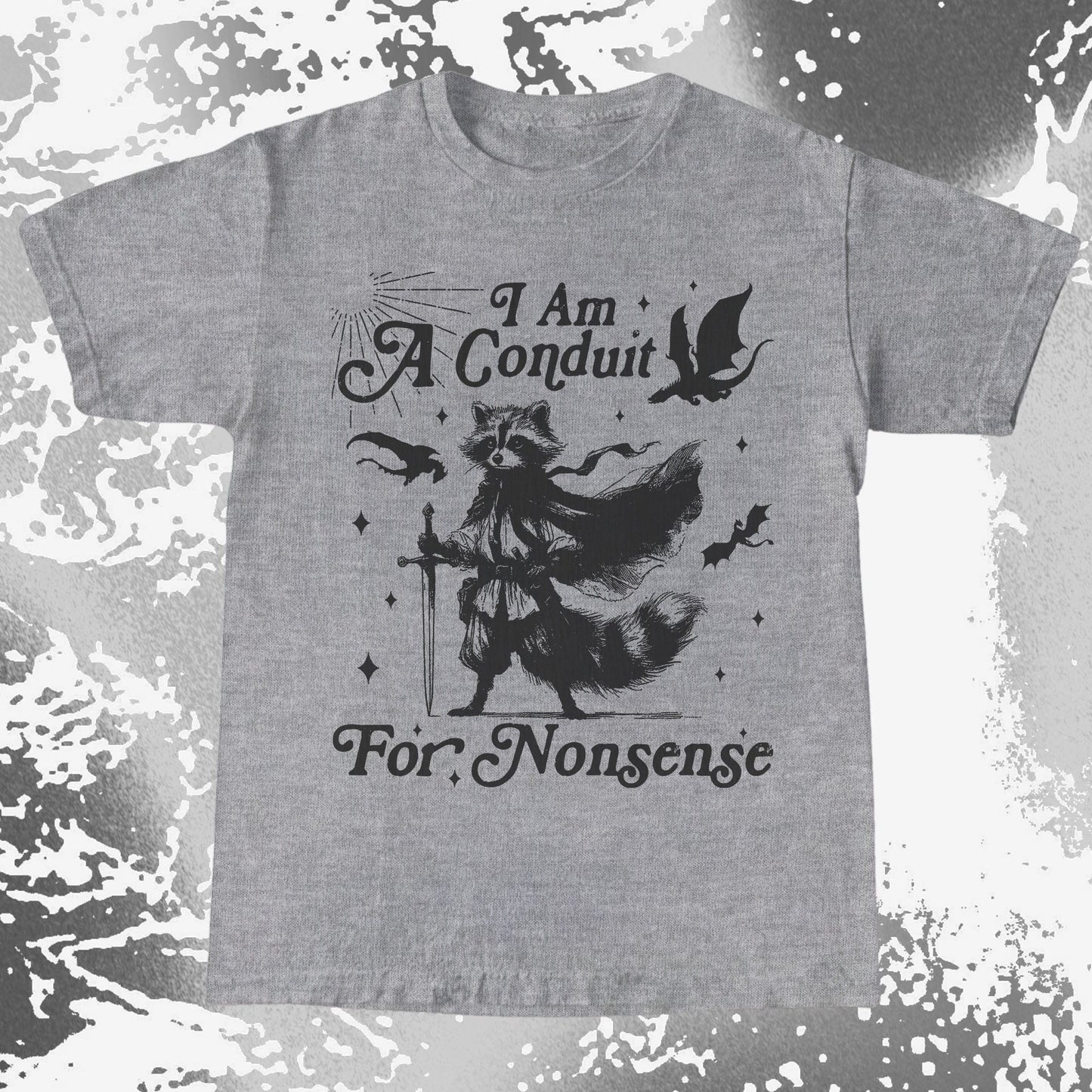 I Am A Conduit For Nonsense Raccoon Wizard Shirt