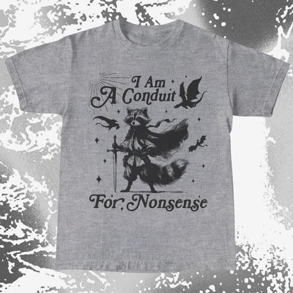 I Am A Conduit For Nonsense Raccoon Wizard Shirt