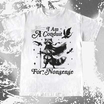 I Am A Conduit For Nonsense Raccoon Wizard Shirt