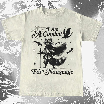 I Am A Conduit For Nonsense Raccoon Wizard Shirt