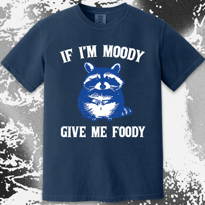 If I’m Moody Give Me Foody Raccoon Shirt