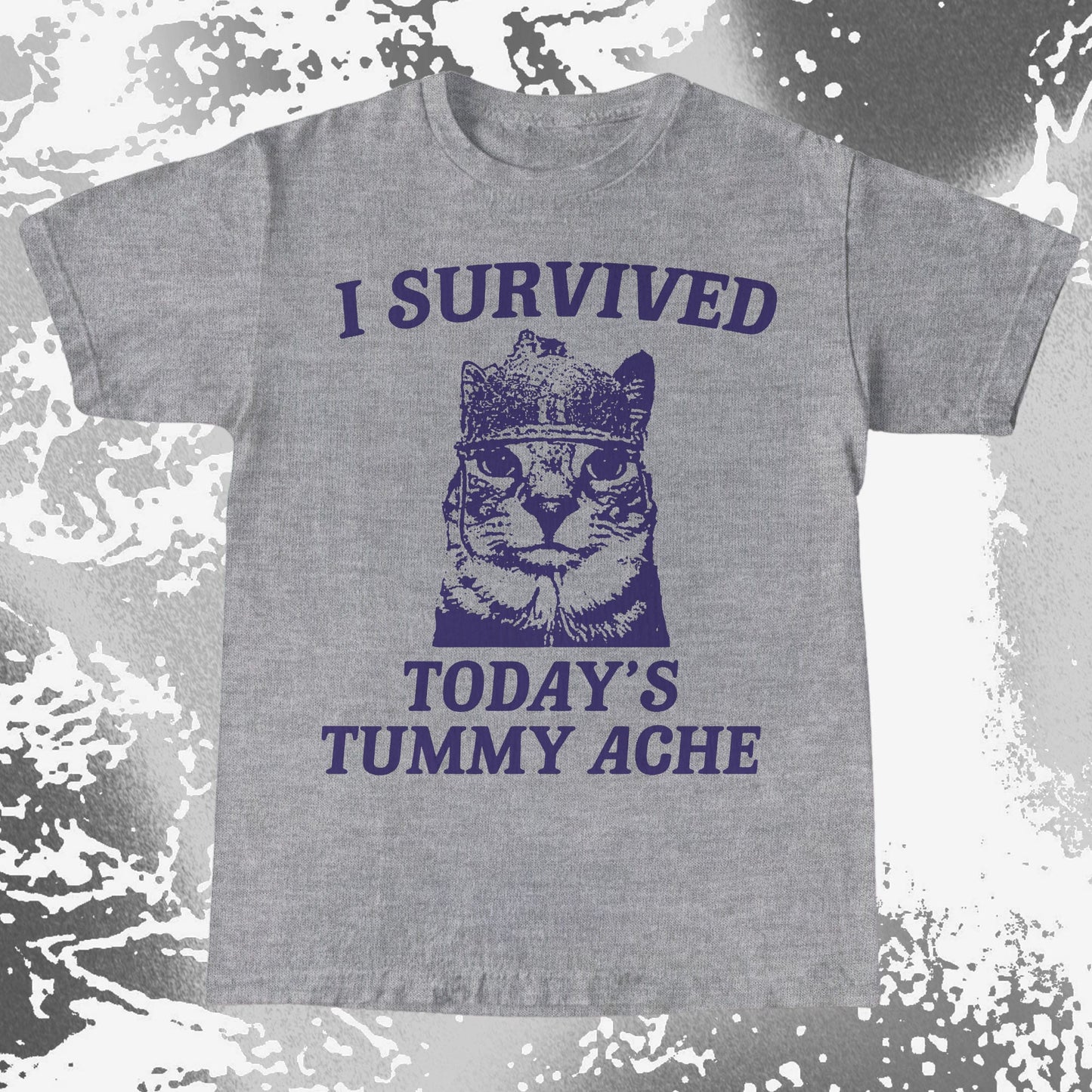 I Survived Today’s Tummy Ache Cat Shirt