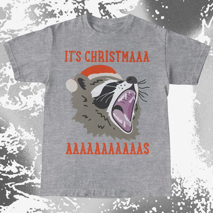 Raccoon Christmas Scream
