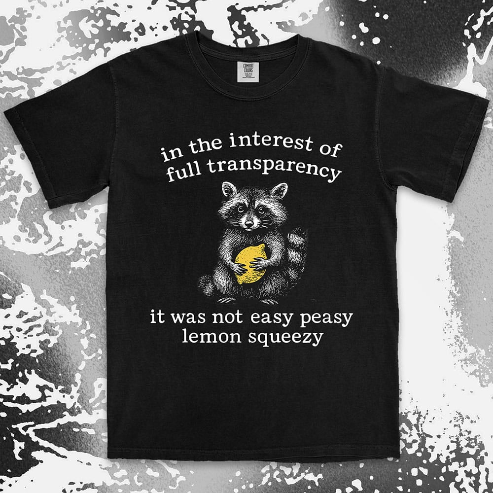 Raccoon Lemon Shirt