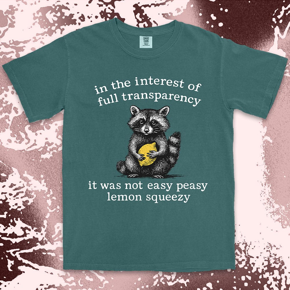 Raccoon Lemon Shirt