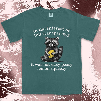 Raccoon Lemon Shirt