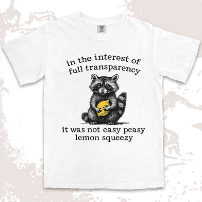 Raccoon Lemon Shirt