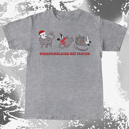 Overstimulated But Festive Opossum Christmas