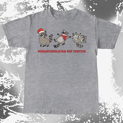 Overstimulated But Festive Raccoon Christmas