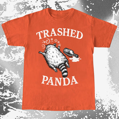 Trashed Panda Vintage Raccoon Humor Tee - Drunk Raccoon