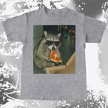 Cool Raccoon Eating Pizza