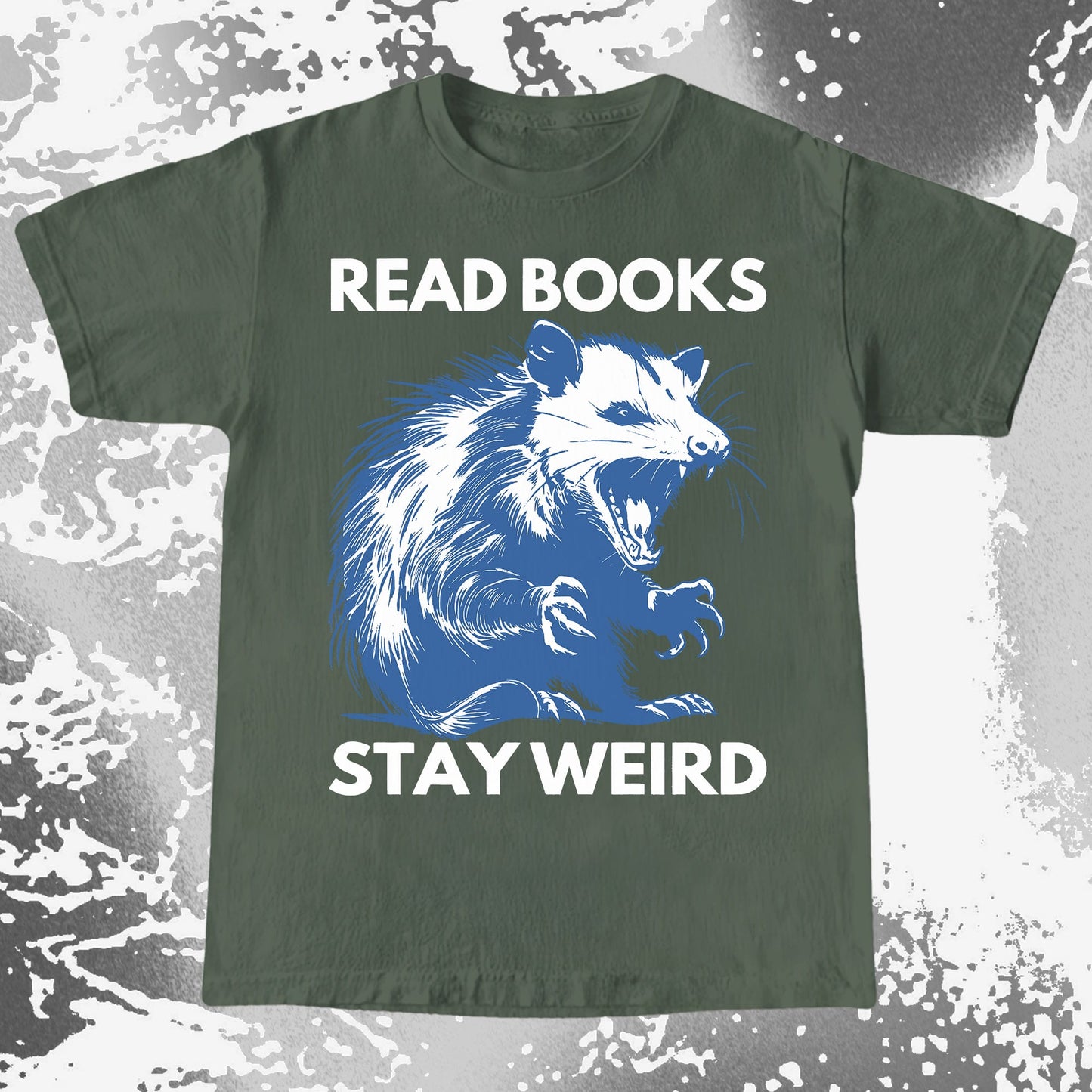 Read Books Stay Weird Possum Shirt