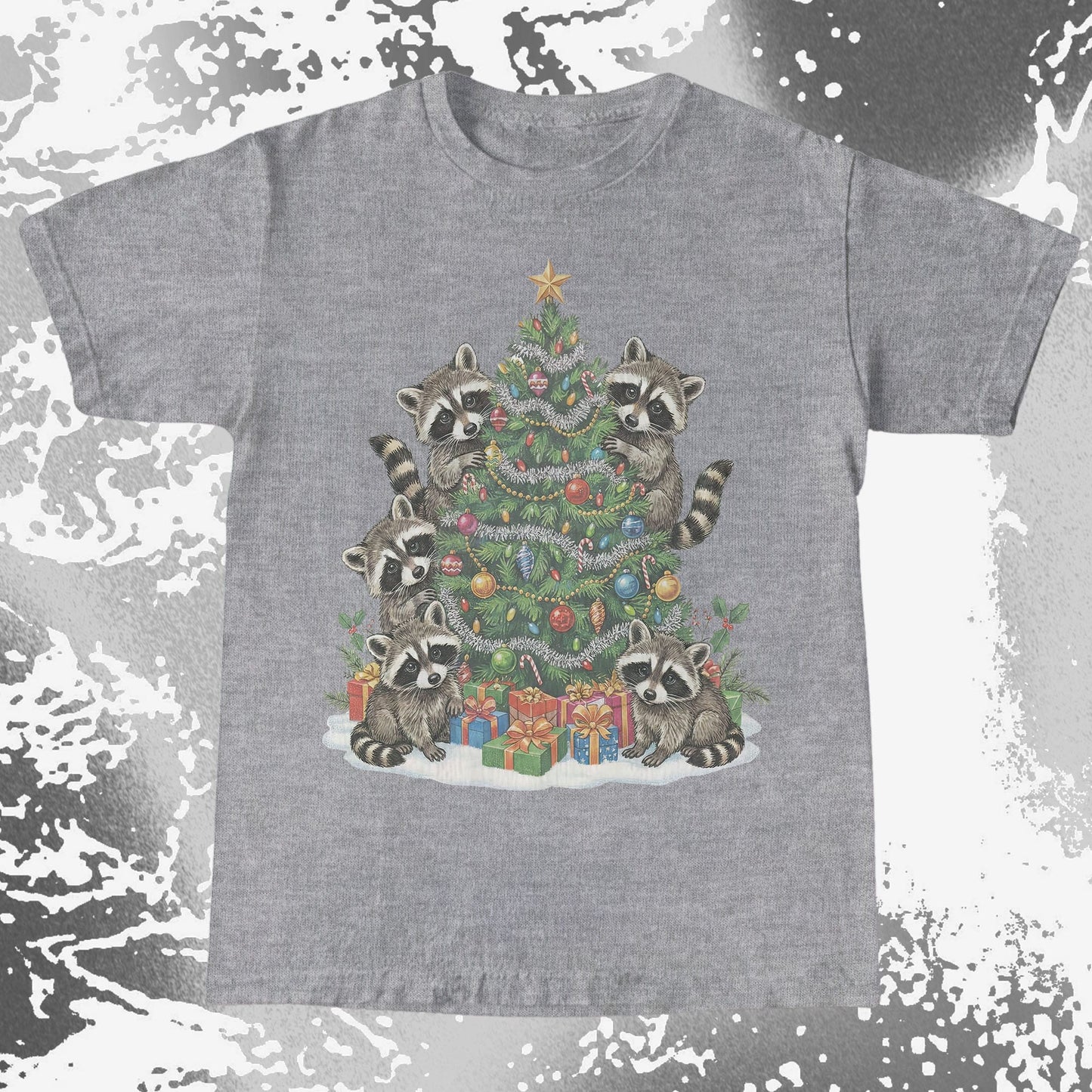 Raccoon Christmas Tree