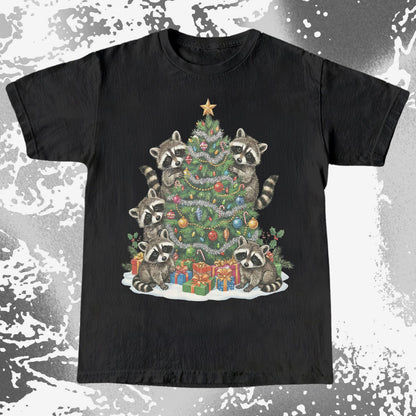 Raccoon Christmas Tree