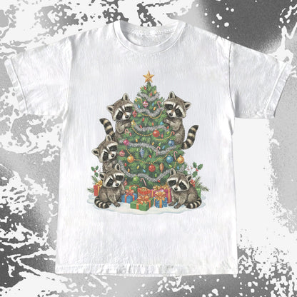 Raccoon Christmas Tree