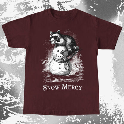 Snow Mercy Raccoon Snowman Shirt