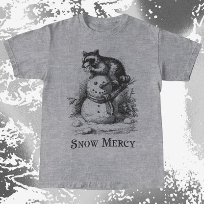 Snow Mercy Raccoon Snowman Shirt