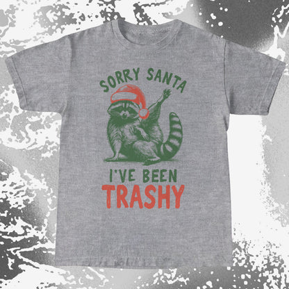 Sorry Santa I've Been Trashy Raccoon Christmas