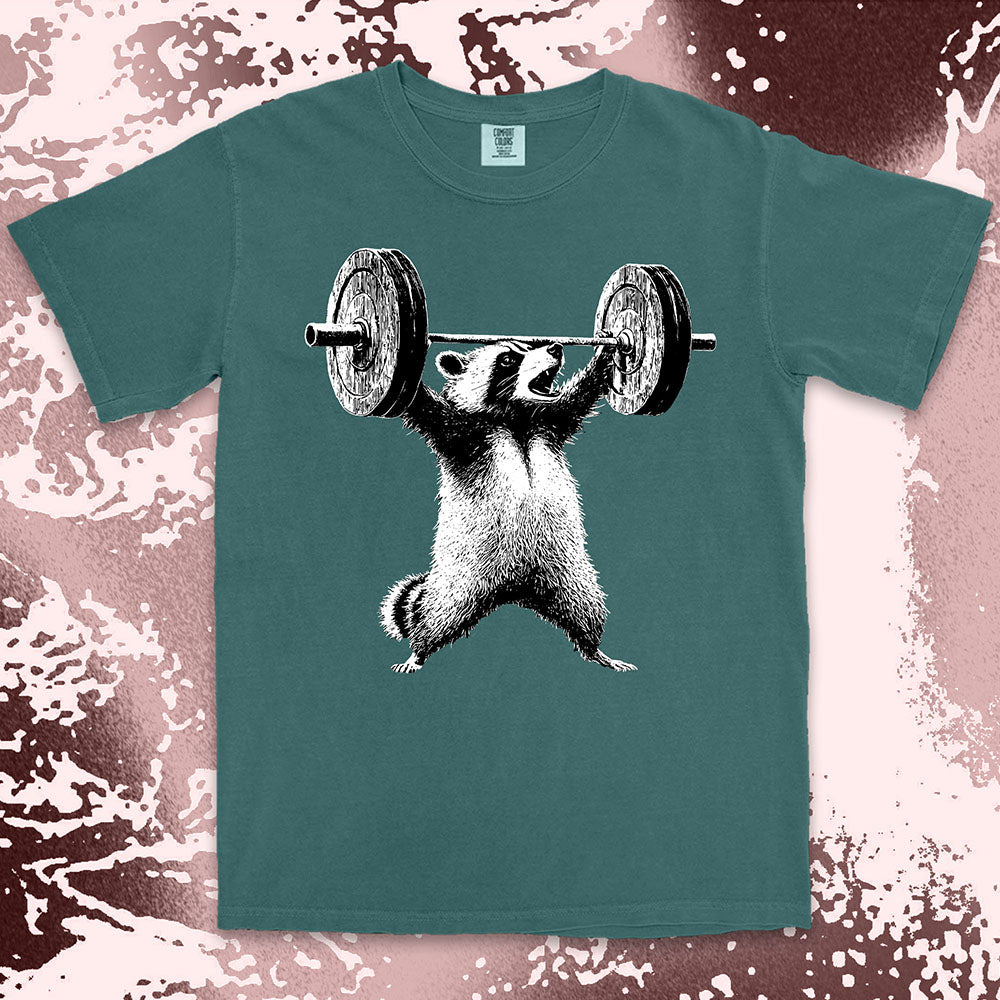 Weightlifting Raccoon Shirt