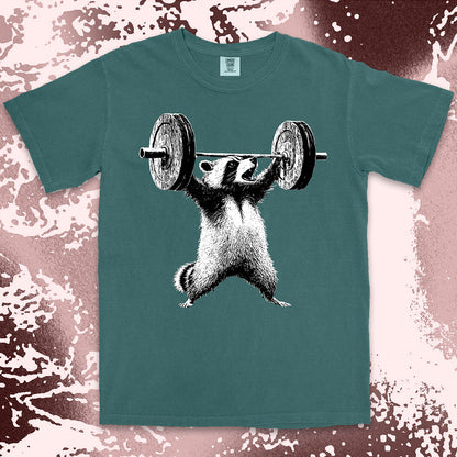 Weightlifting Raccoon Shirt
